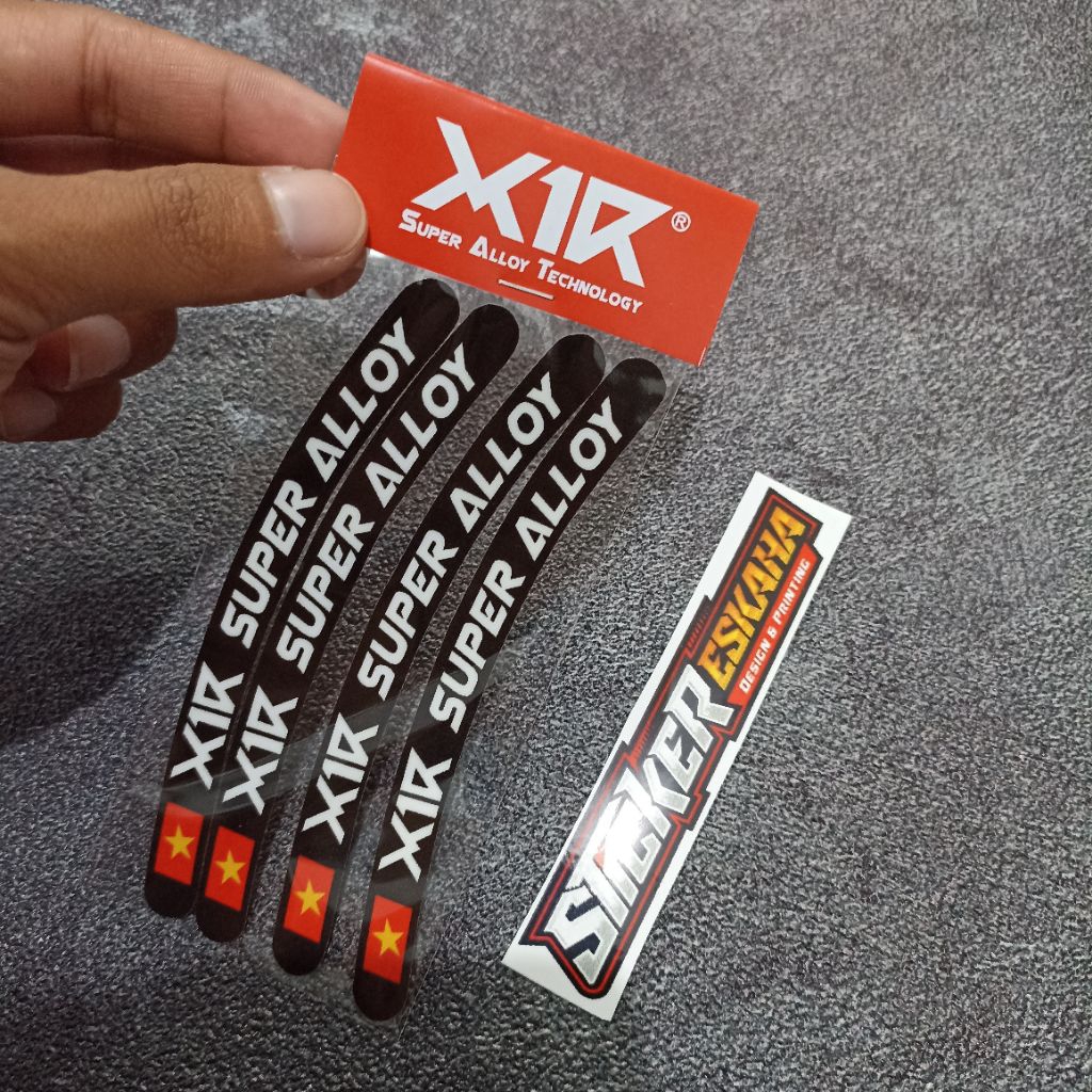 Stiker Velg X1R Vietnam King Abraham