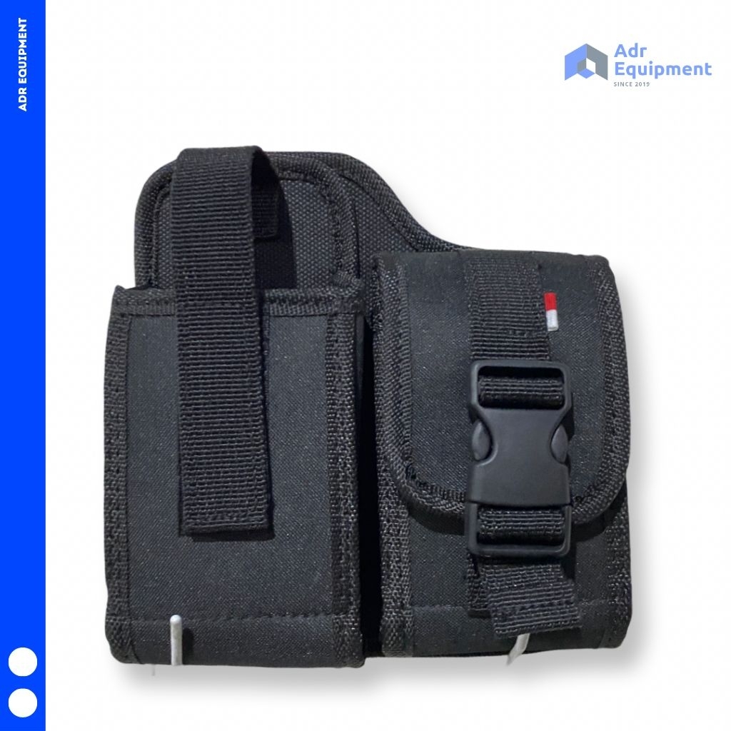 Tempat HT + Rokok Pinggang – Sarung Pinggang dengan Pengaman Klik