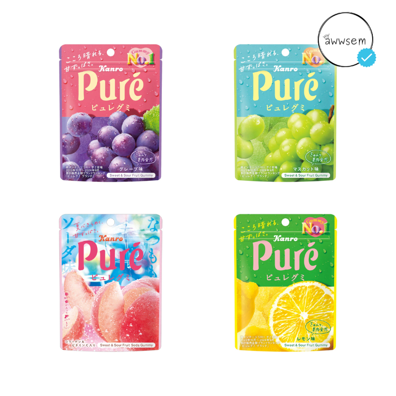 

KANRO Pure Candy Juicy Gummy Original Japan