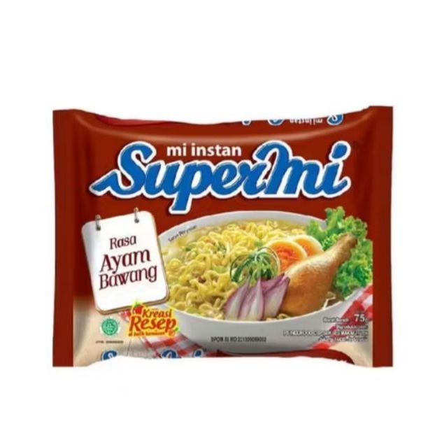 

SUPERMI AYAM BAWANG 75GR/ 5 PCS/ MIE INSTAN
