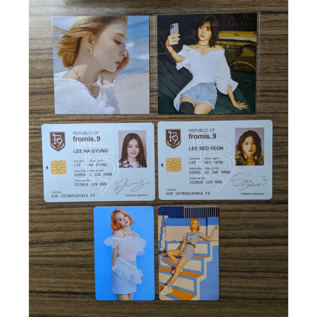 fromis_9 photocard id card kihno nagyung seoyeon