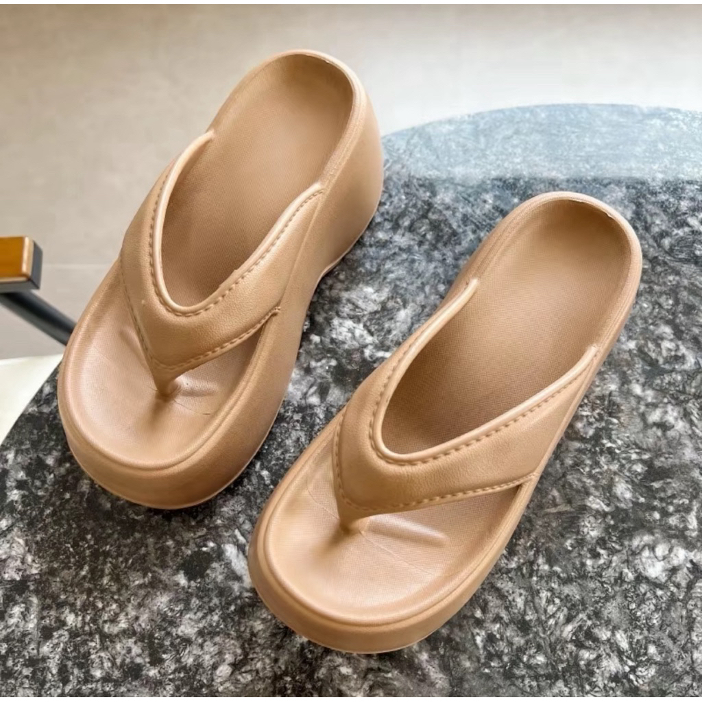 Sandal jepit wedges, sandal jepit wanita , sandal jepit tebal, sandal jepit tinggi