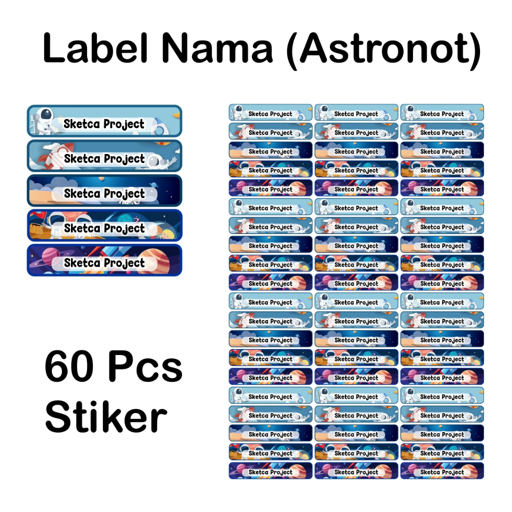

Custom Stiker Label Nama - Sketca Project