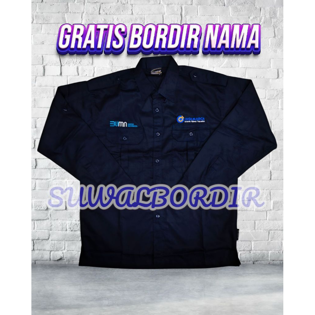 SERAGAM BUMM JASA MARGA LENGAN PANJANG TERBARU KEMEJA JASA MARGA LENGAN PANJANG