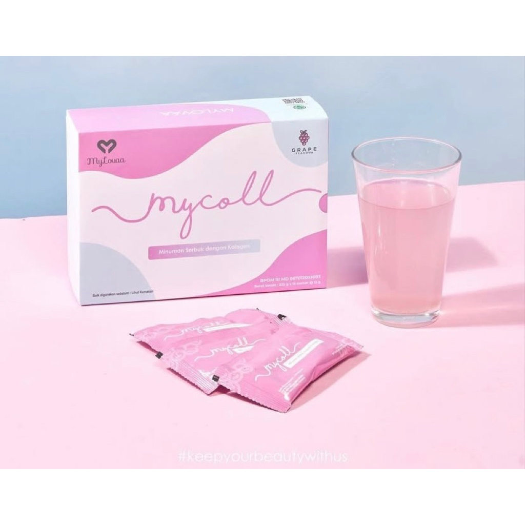 Mycoll mylovaa | minuman serbuk collagen per sachet | Mencerahkan