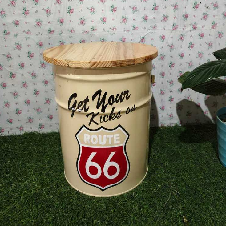 Kursi Tong Besi Lukis [Custom Lukis/Warna]