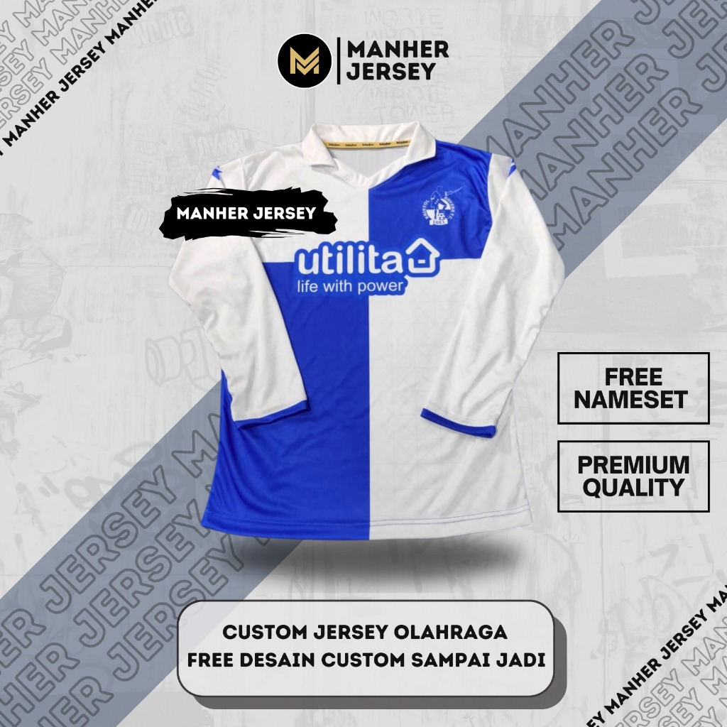 JERSEY BRISTOL ROVERS 2023 2024 FULL PRINTING