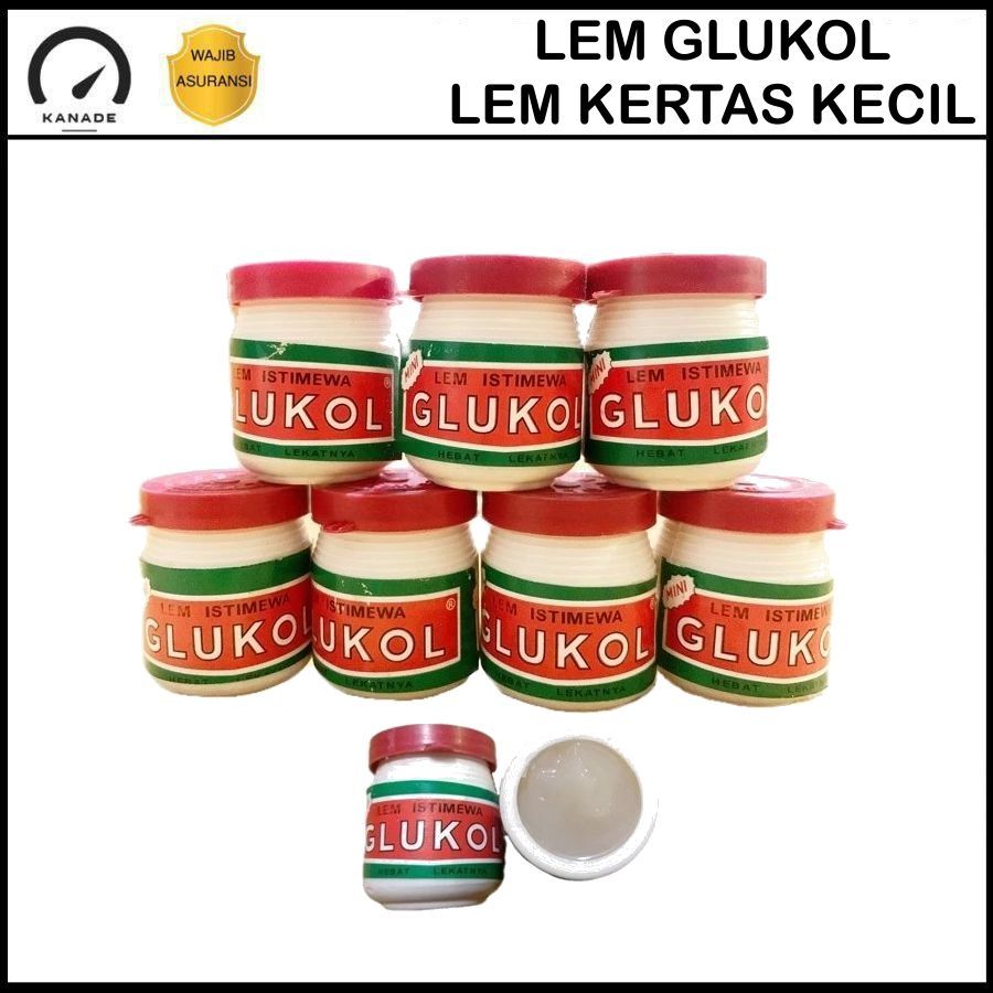 

(1biji) Lem Glukol Kecil | Lem Kertas Glukol Lem Prakarya Sekolah Kantor Lem Lengket