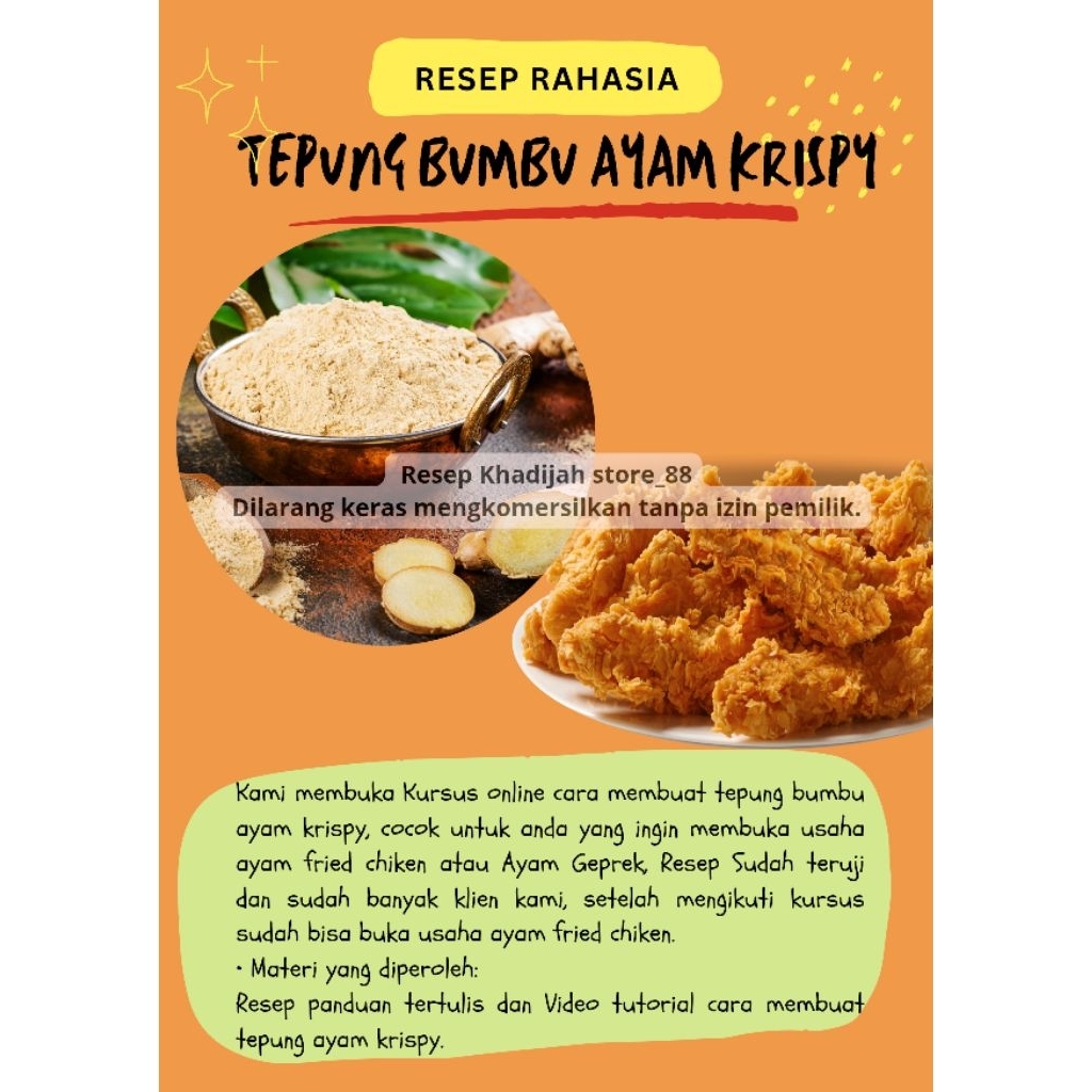 

Resep Tepung Ayam Krispy