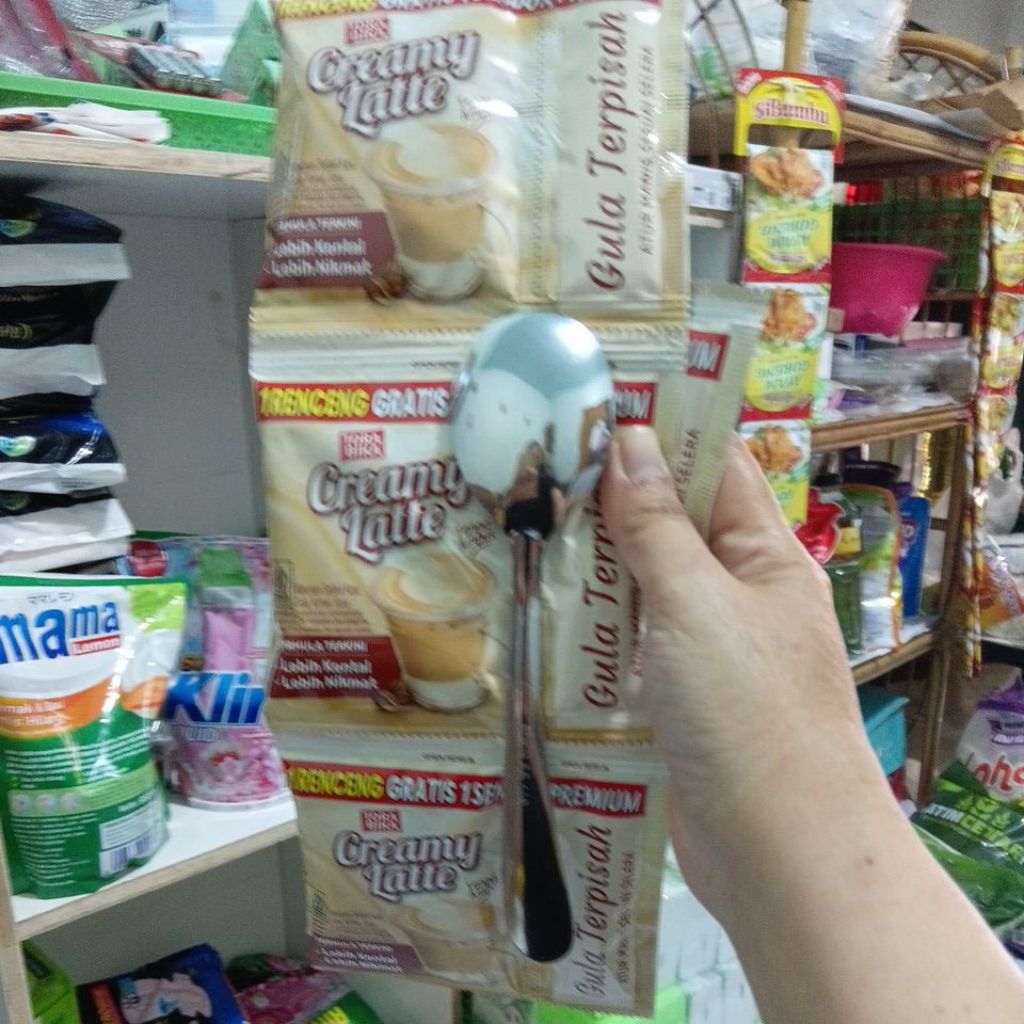 

tora bika creamy latte 1 renceng gratis sendok