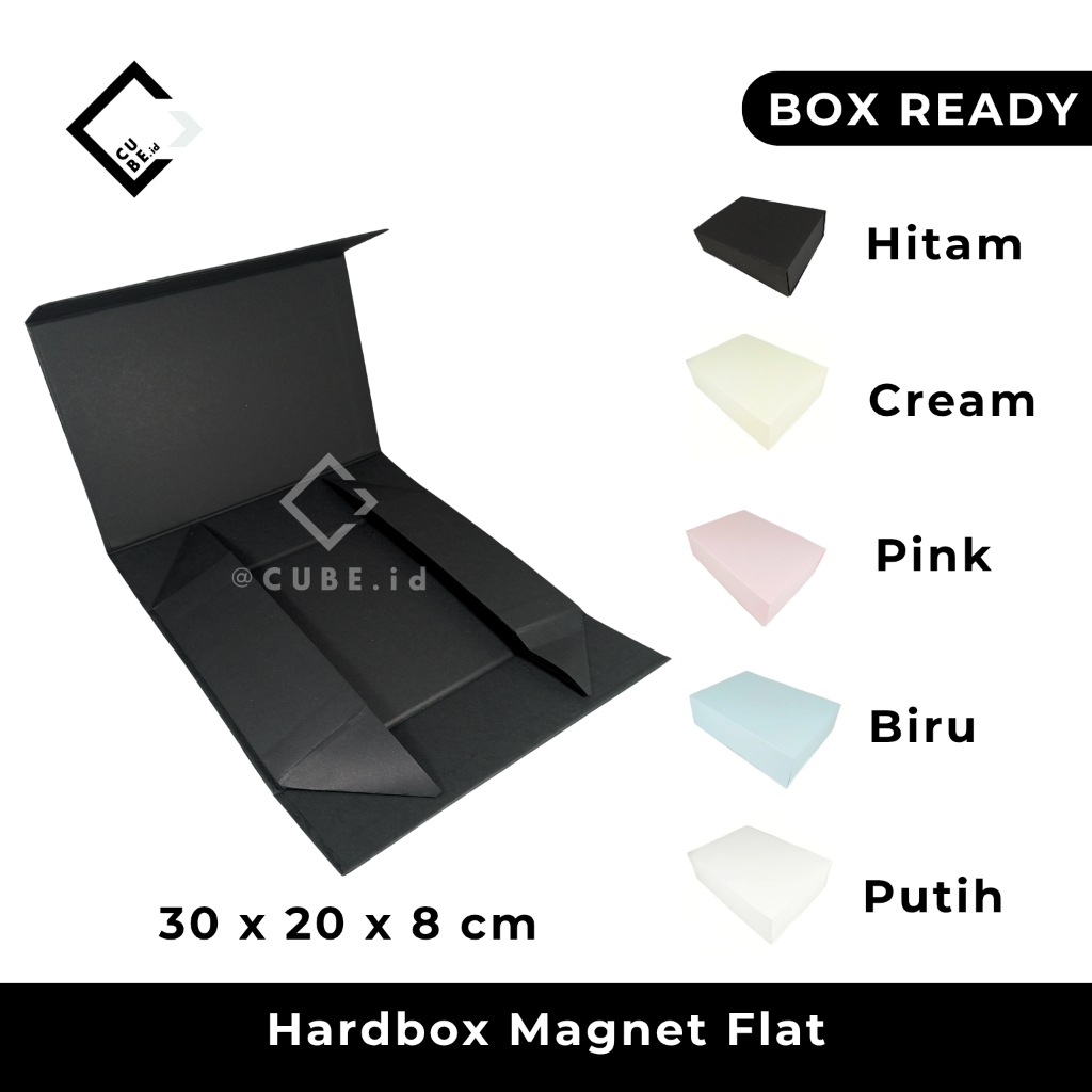 

HARDBOX FLAT / BOX MAGNET / PACKAGING / KOTAK KADO / GIFT BOX / BUKA TUTUP MAGNET uk 30 x 20 x 8 cm