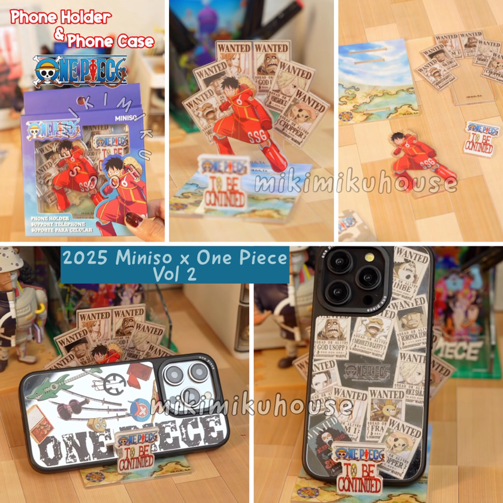 READY STOCK MINISO x ONE PIECE EGGHEAD BOUNTY WANTED POSTER PHONE CASE IPHONE 15 PRO MAX PROMAX MIRR