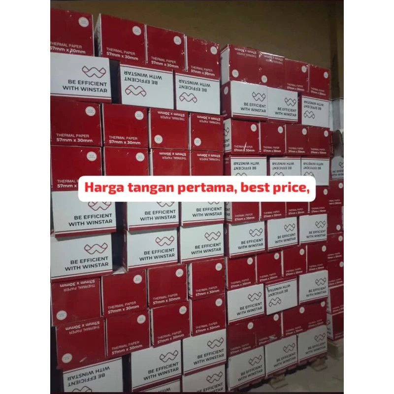 

Label Barcode 100 x 150 / Kertas Sticker Thermal Resi 100x150MM WINSTAR ISI 500 PREMIUM SPEC