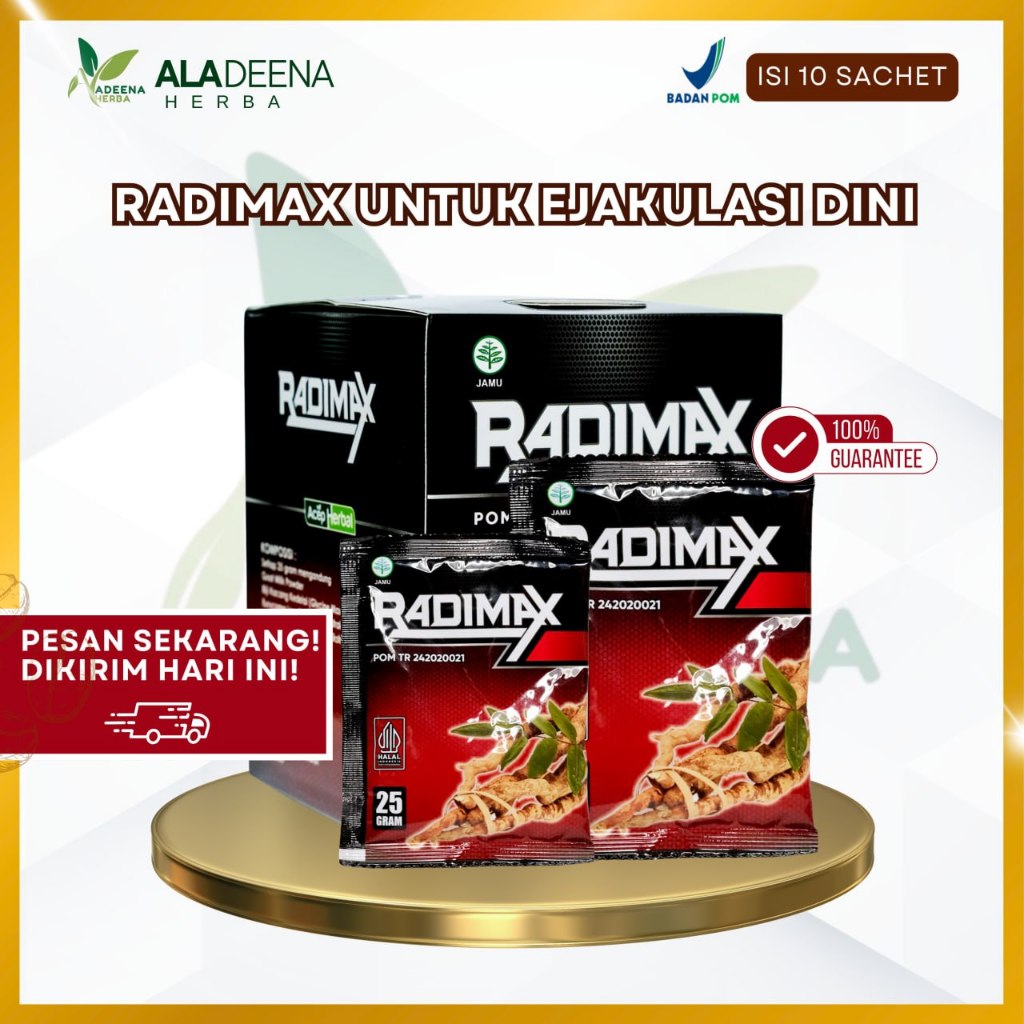 RADIMAX Original Asli 100% Kopi Penambah Stamina Pria Untuk Atasi Ejakulasi Dini Secara Alami
