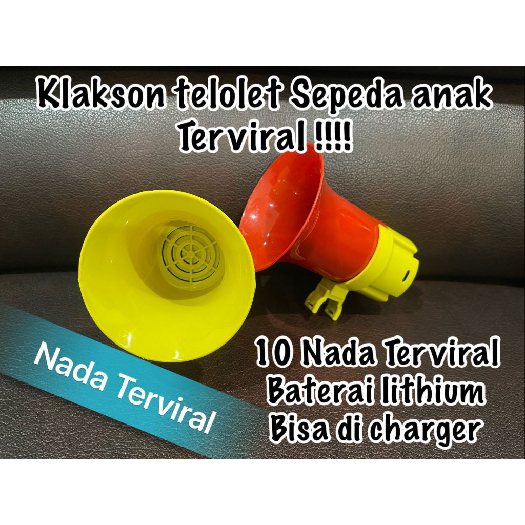 Telolet Basuri Sepeda Anak / Klakson Sepeda Charger Mainan Klakson Telolet Sepeda Anak