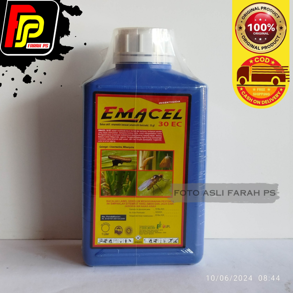 INSEKTISIDA EMACEL 30 EC 1 Liter emamektin benzoat