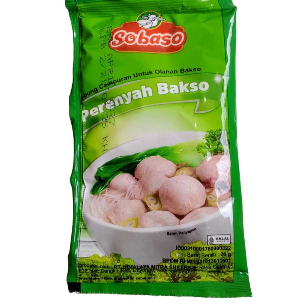 

Tepung Perenyah Bakso Sobaso 20 gr (1 renteng isi 10 pcs)