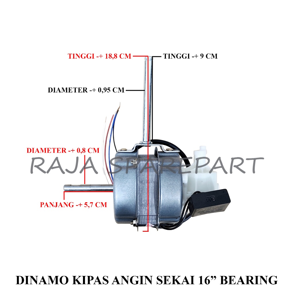 MESIN KIPAS ANGIN DKS16B / DINAMO KIPAS ANGIN SEKAI 16'' BEARING