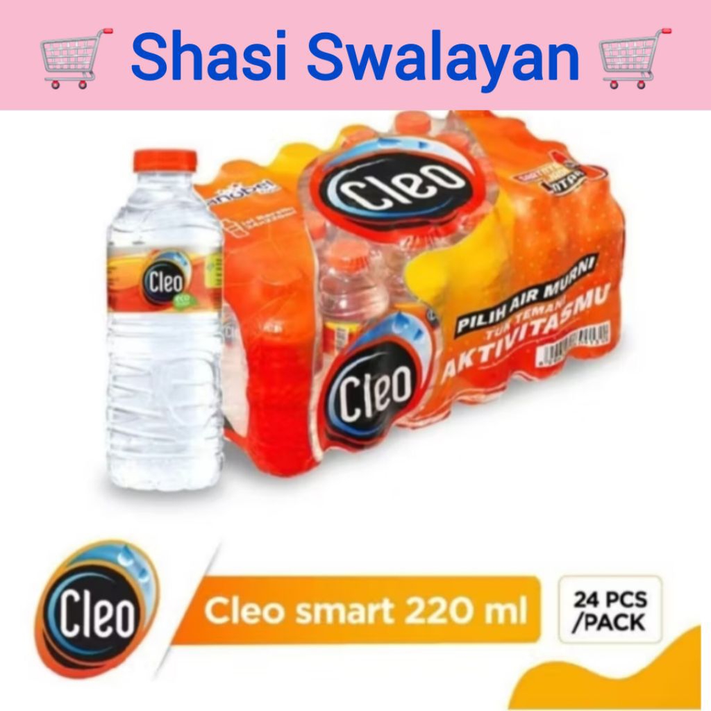 

CLEO Smart Botol 220ml 24pcs - Air Mineral
