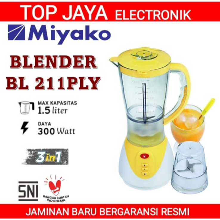 MIYAKO BLENDER BL-211PLY/BLENDER MIYAKO BL-211PLY PLASTIK NEW SERIES