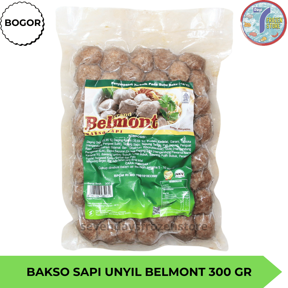 

Bakso Sapi Unyil Belmont Isi 50 Kemasan 300 Gr