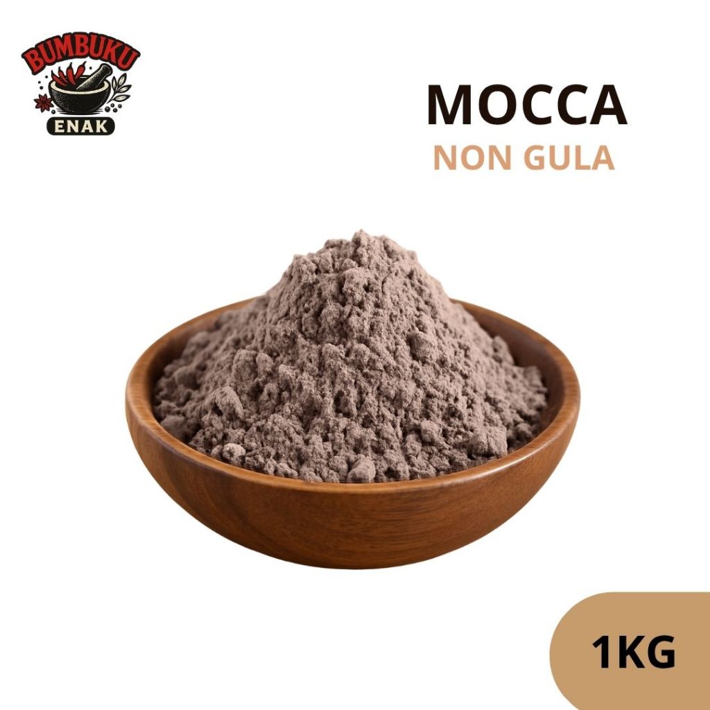 

Bubuk Minuman Rasa Mocca Non Gula 1KG – Bumbu Tabur Minuman Tanpa Pemanis, Rasa Kopi Coklat untuk Usaha & Diet