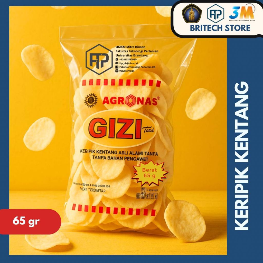 

Keripik Kentang Original 65gr Agronas Gizifood