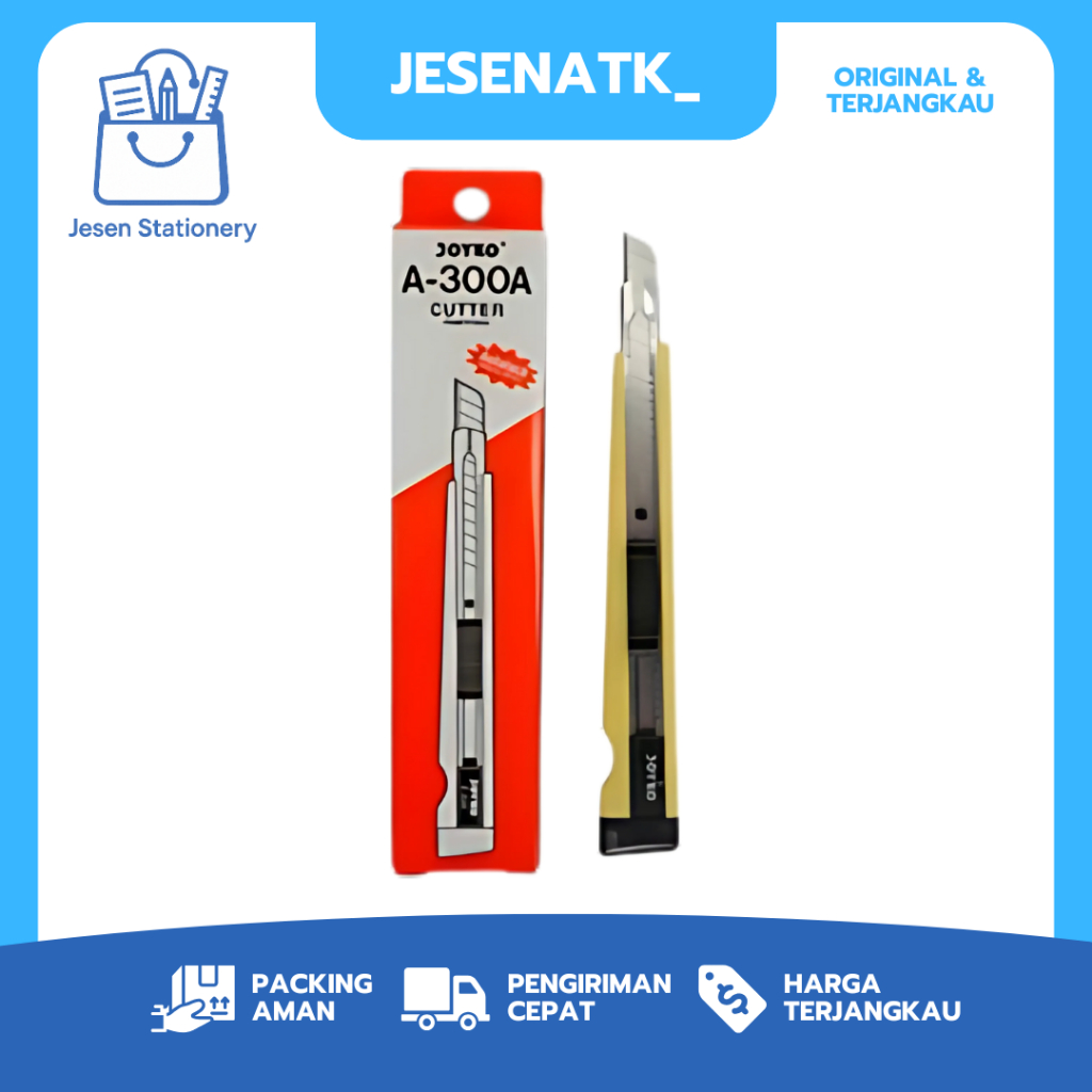 

Pisau Cutter Joyko A 300 Pemotong Kertas A300 Autolock