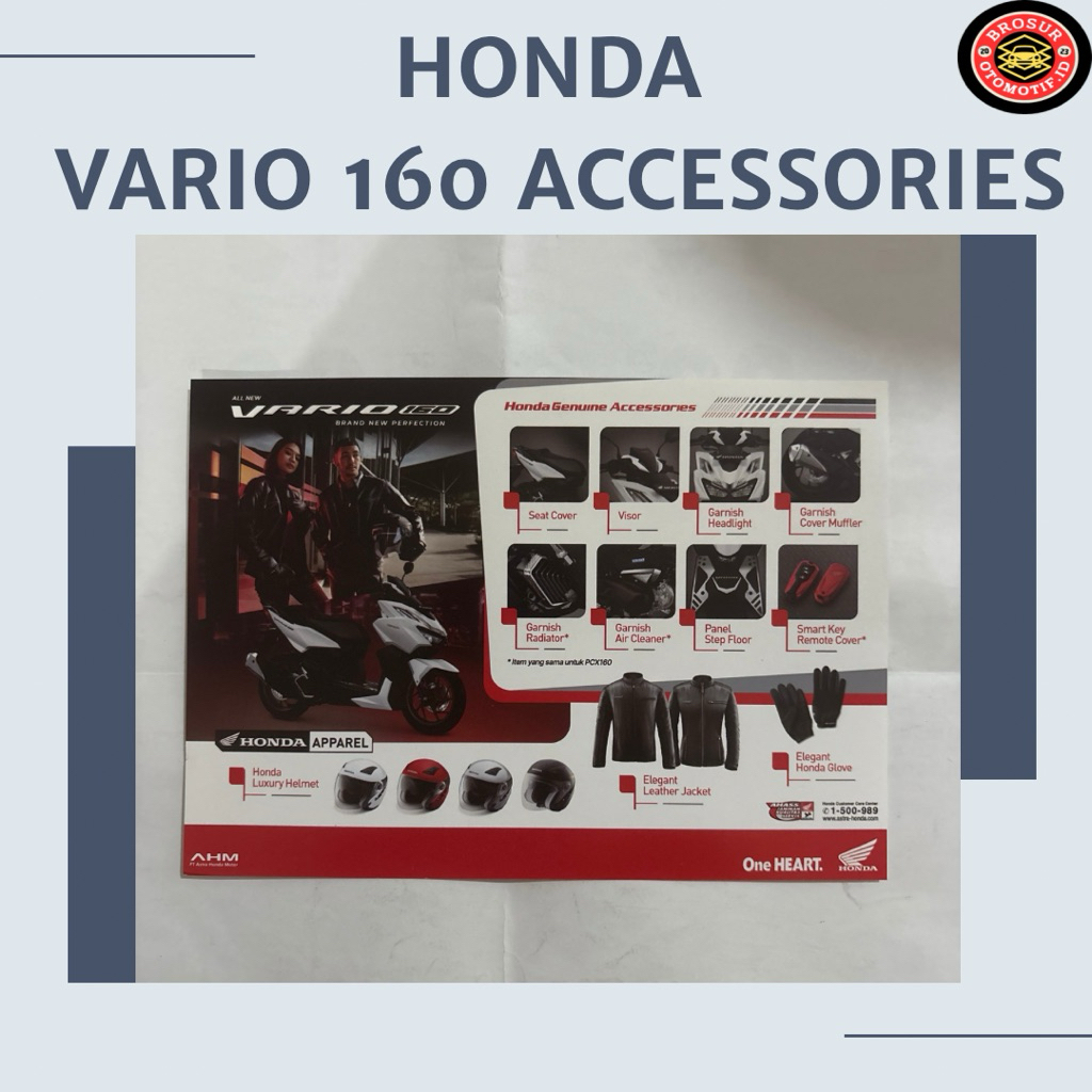 Brosur Honda Vario 160 Accessories ( flyer )
