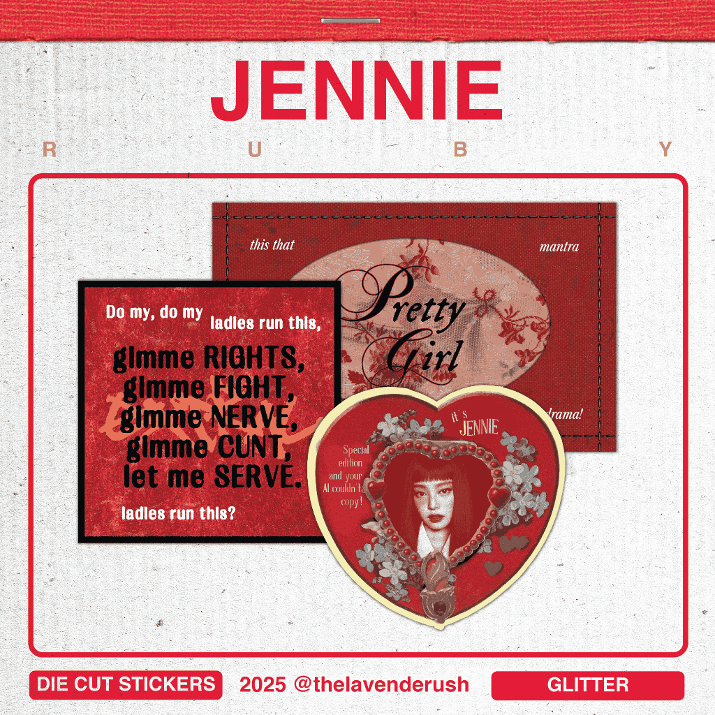 

[tldr] Sticker Set JENNIE Ruby Album | Stiker Laptop Aesthetic