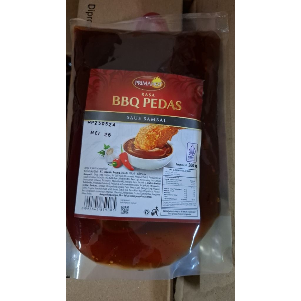 

Prima agung hot bbq ukuran 500gr