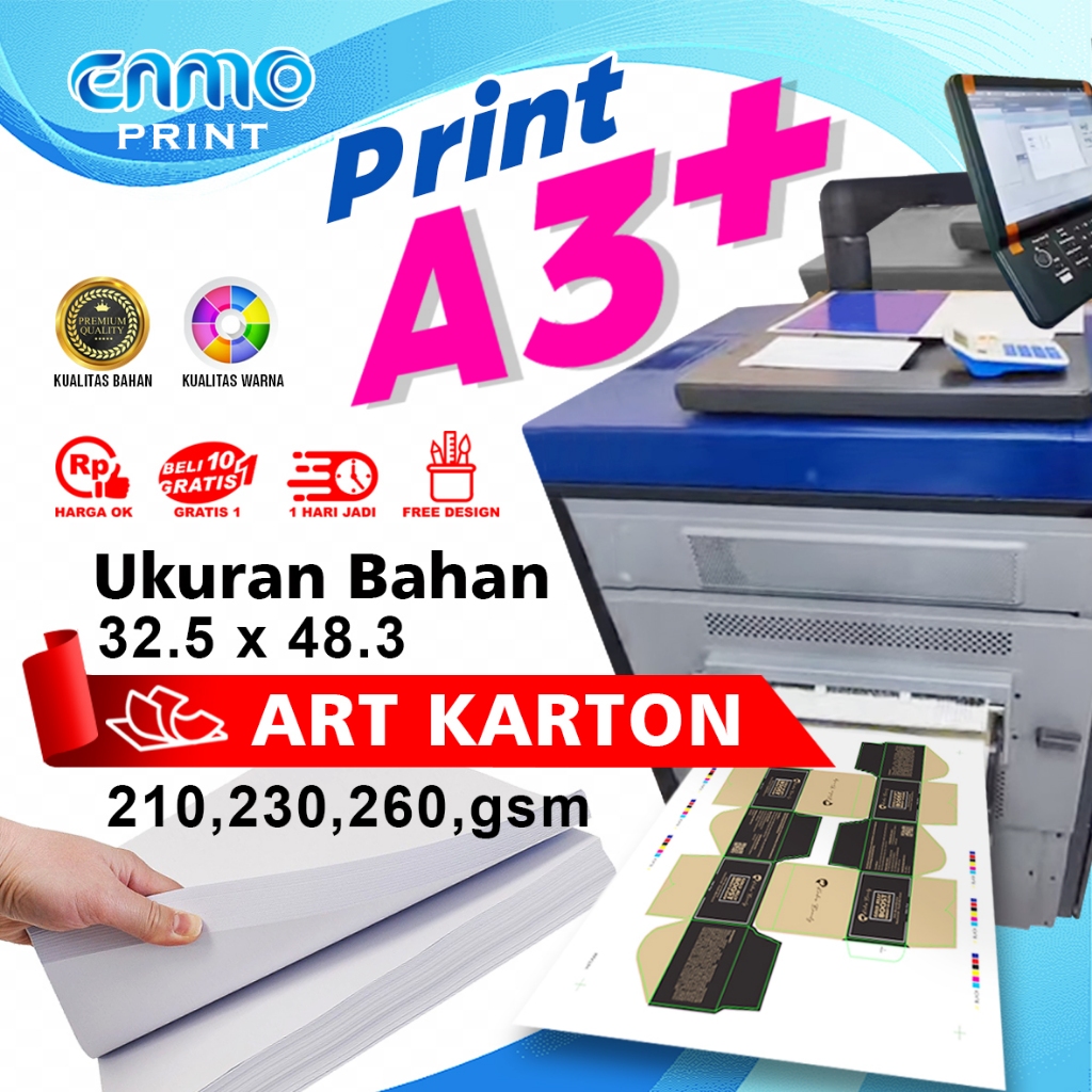 

Print Digital A3+ Art Carton 210-260gsm | Print Kertas AC 210-260gsm | Print Art Carton 260 Murah