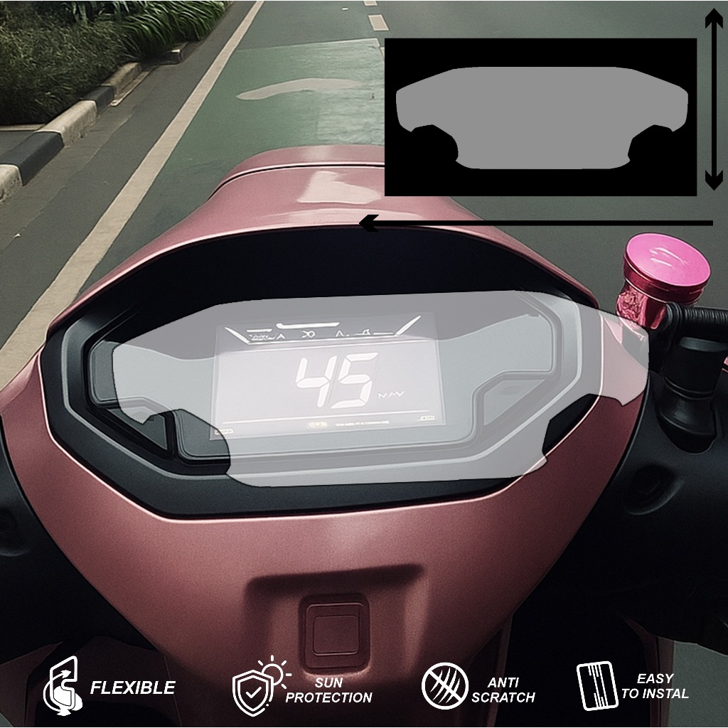 PART 01 STIKER SPEEDOMETER MOTOR STYLO - SPEEDOMETER MOTOR STYLO