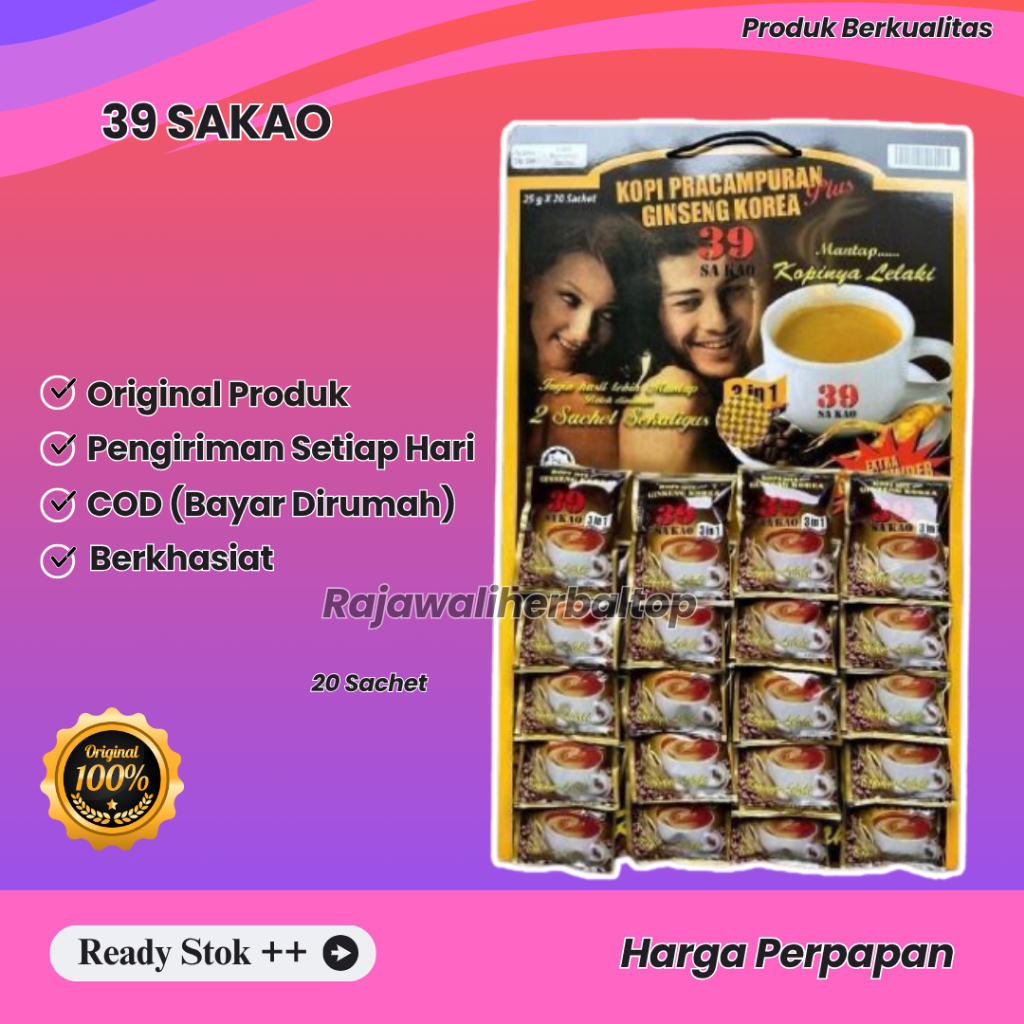 

Kopi Tradisional Ginseng Korea Papan 20 Sachet