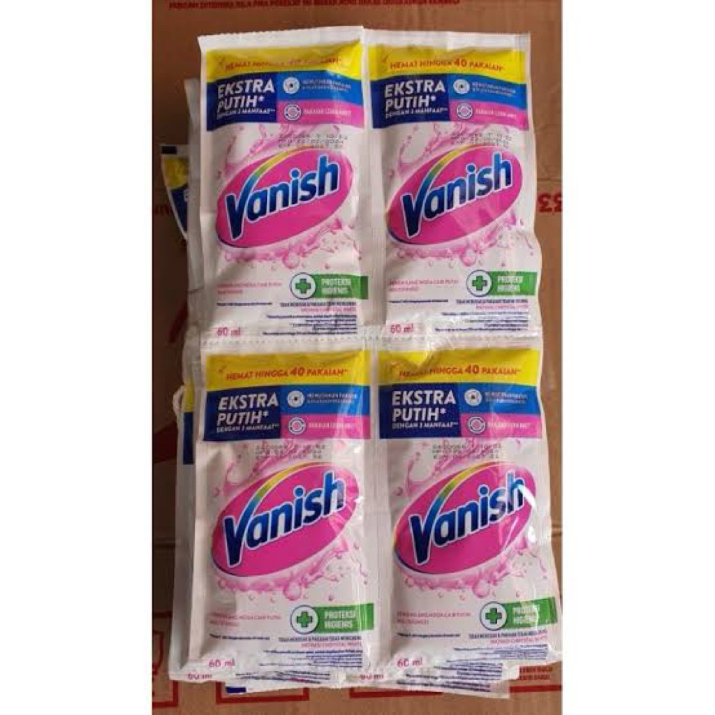 Vanish putih 60ml isi 12 Sachet