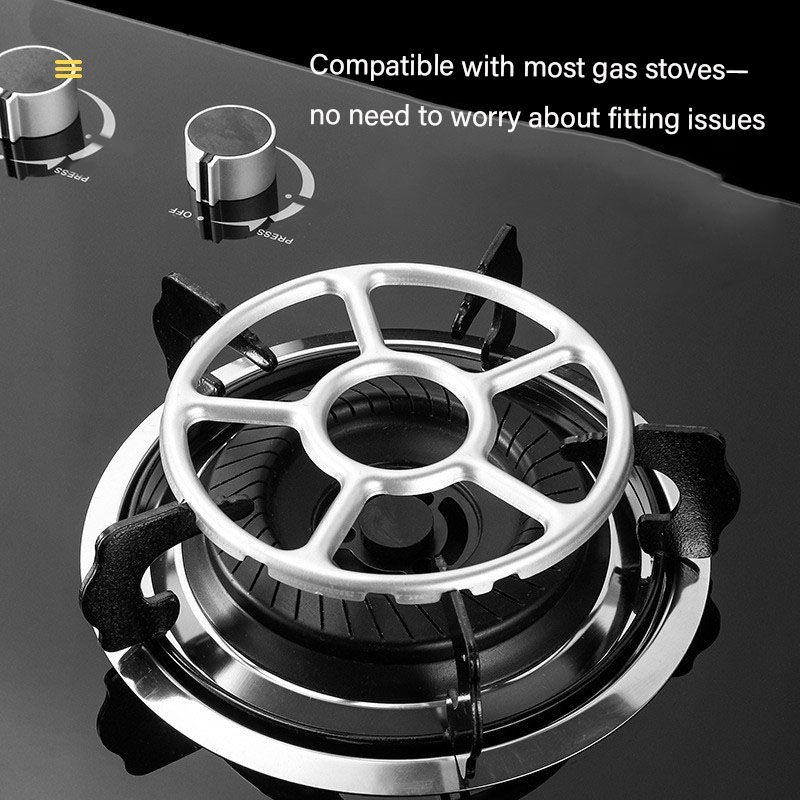 

Alas Kaki Tatakan kompor panci mini anti jatuh anti selip bahan stainless universal rak kaki panci susu