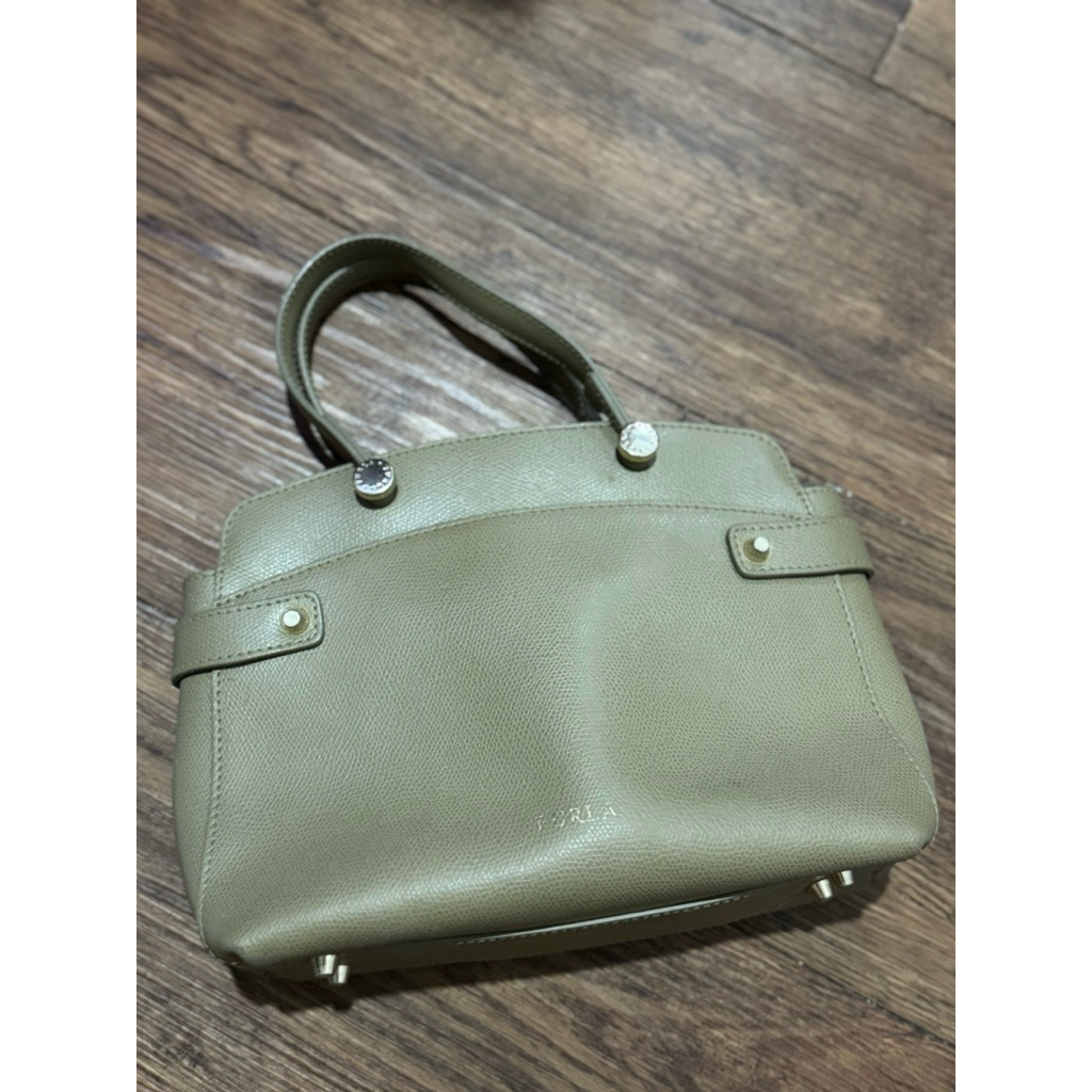 furla agata small khaki preloved