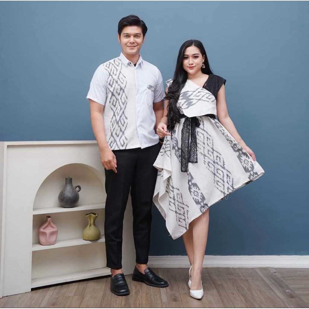 DRESS TENUN - DRESS KONDANGAN - DRESS ETHNIK - BAJU TENUN - COUPLE TENUN