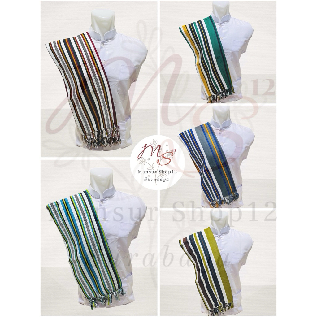 official sorban rida solo katun motif yaman garis