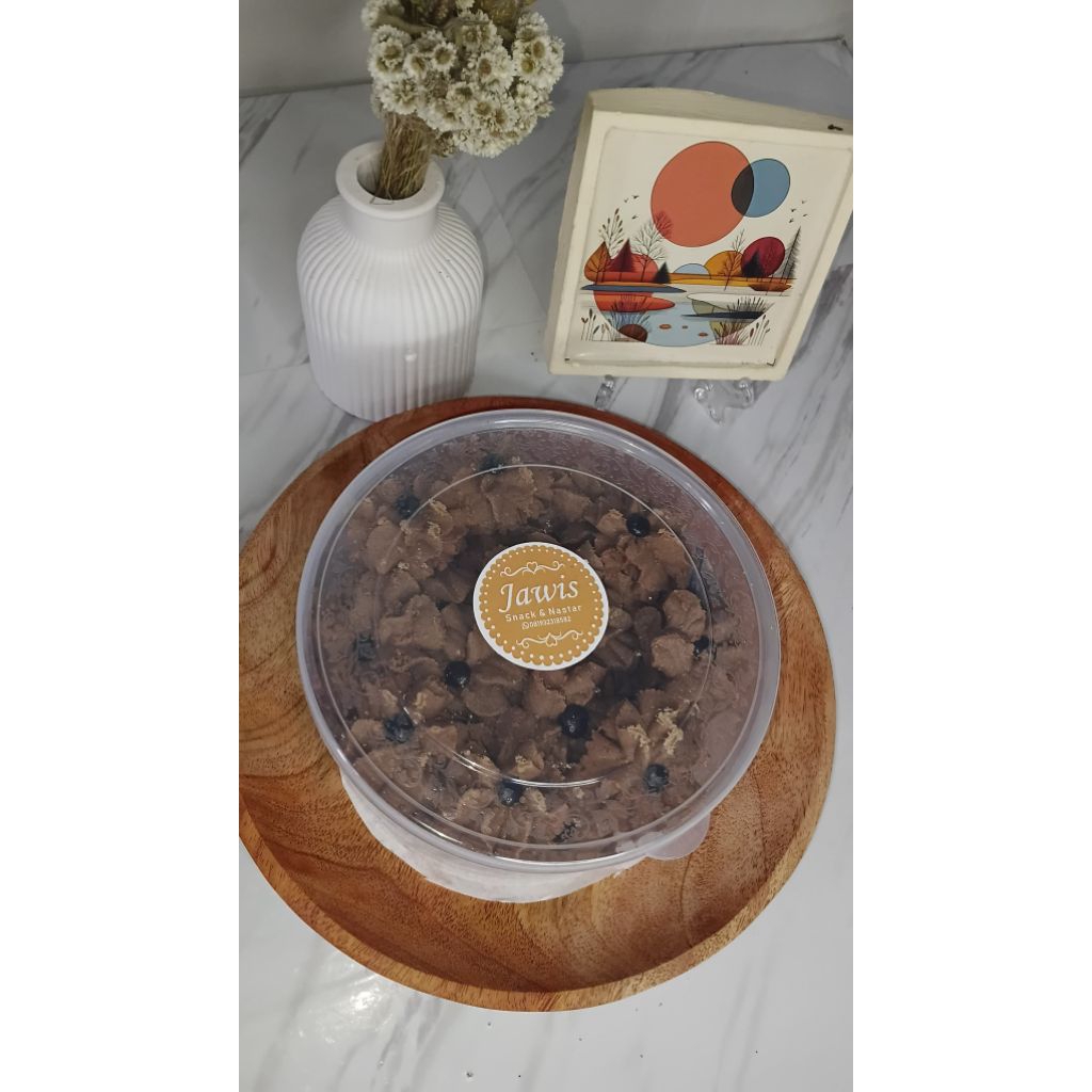 

TERLENGKAP || Kue kering Nastar semprit bunga coklat 250gr