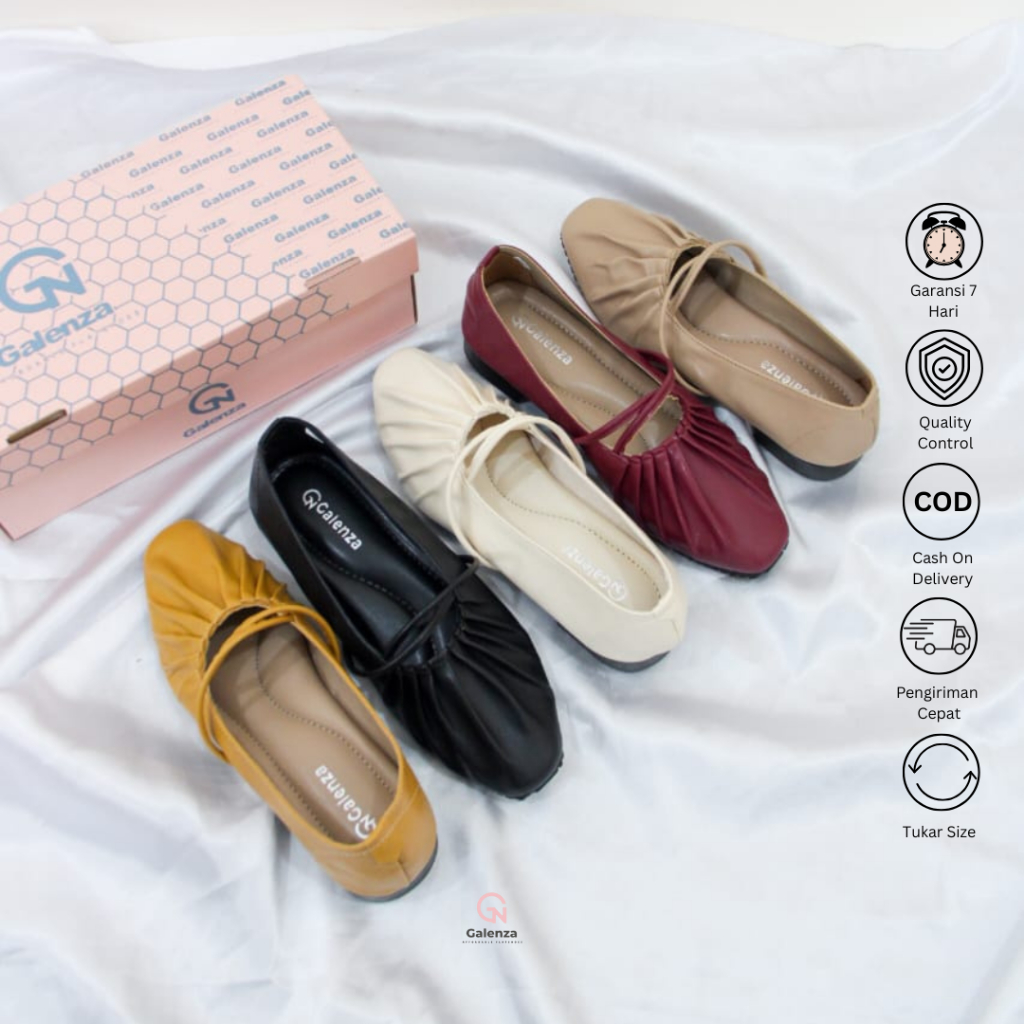 Galenza Alexa Big Size Sepatu Wanita Size Jumbo Hak 2cm