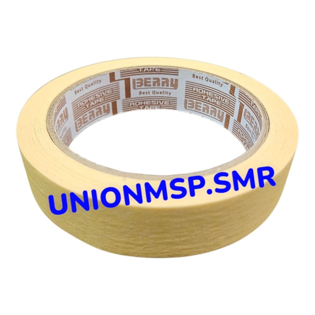 

Lakban Kertas Masking Tape BERRY 1 Inch x 33 Yard – Perekat Serbaguna untuk Cat, Kerajinan, Finishing