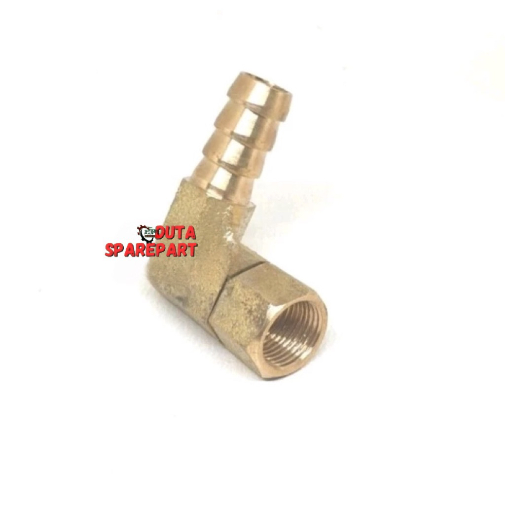 Nepel L kuningan kompor roaster - Sambungan kuningan selang kompor