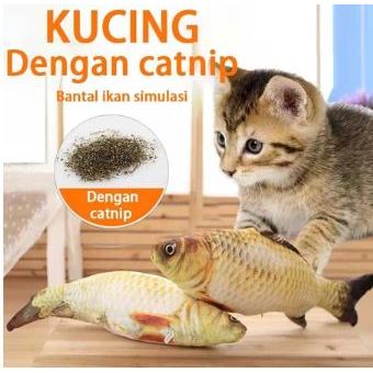 BONEKA IKAN - Boneka Catnip Kucing Boneka Ikan Kucing Mainan Kucing Boneka Ikan Kucing UK 20