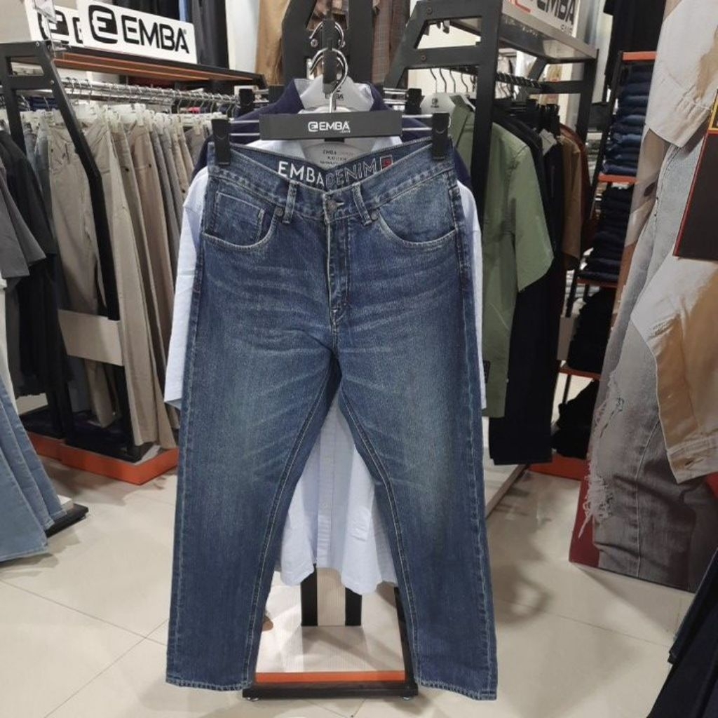 EMBA JEANS CELANA PANJANG DENIM PRIA JORDAN REGULAR TERBARU ORIGINAL MATAHARI