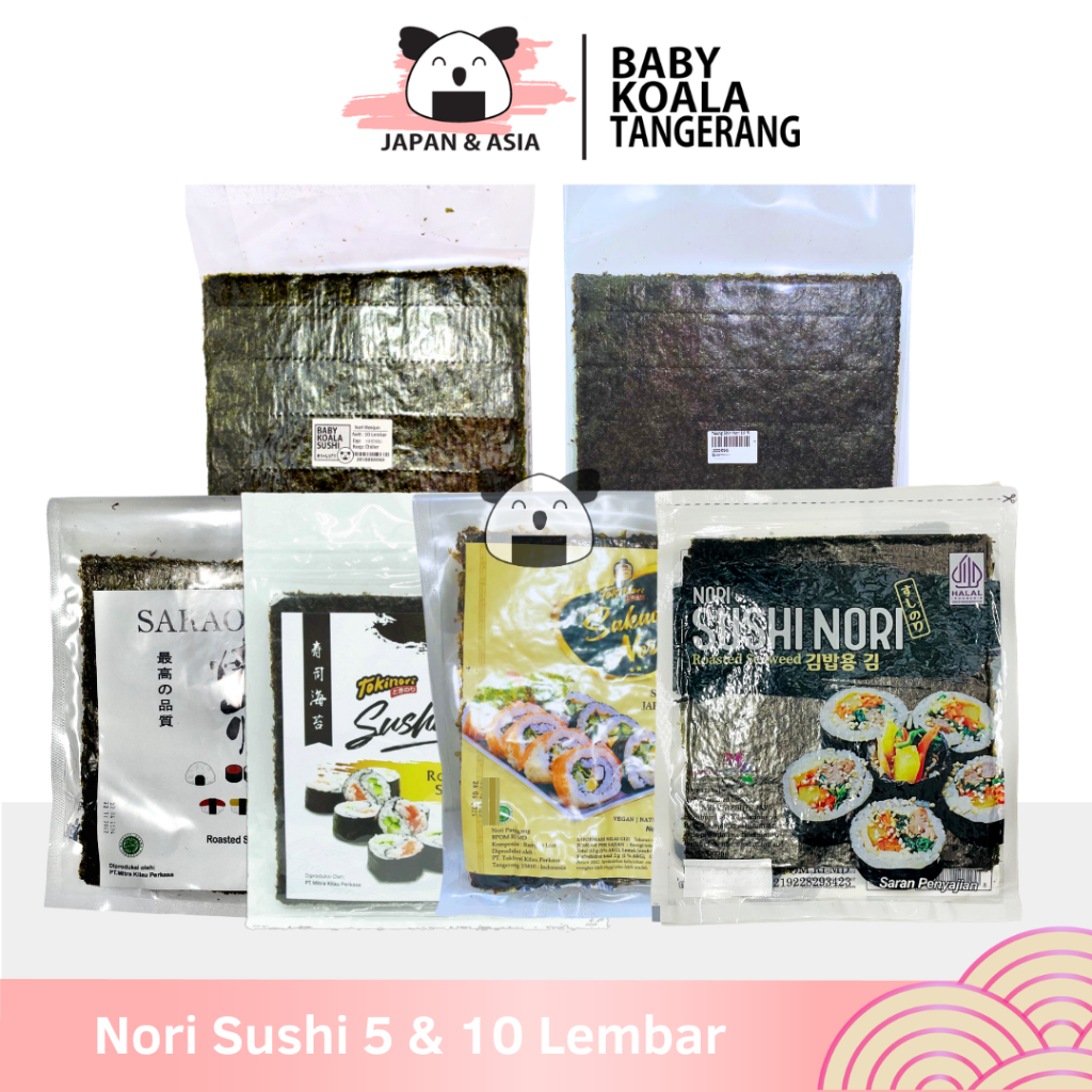 

MANJUN & YOUNG SHIN Nori Sushi 5 & 10 Lembar Halal | Sakao Tokinori Java Super Food Chung Jung One | Kimbab/ Gimbab -BKT