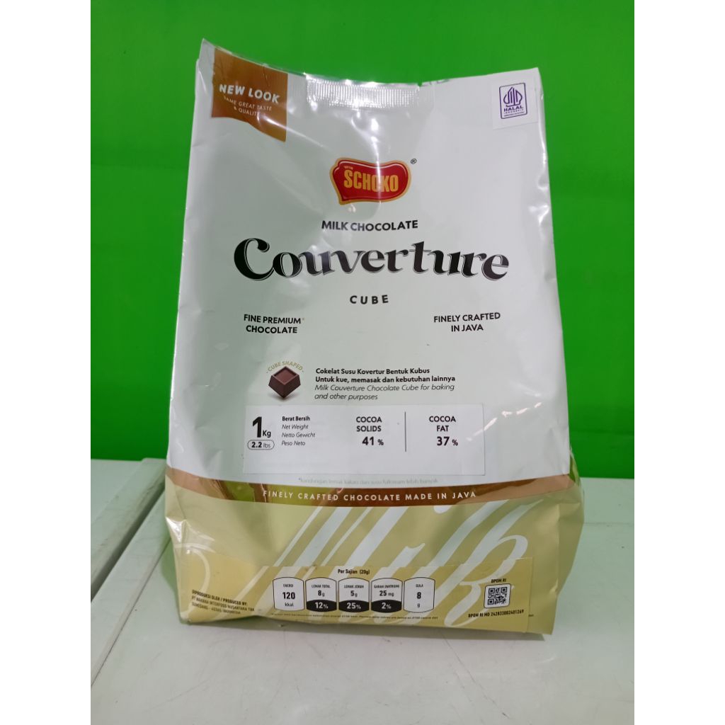 

SCHOKO Milk Chocolate Couverture Cube - 1 Kg