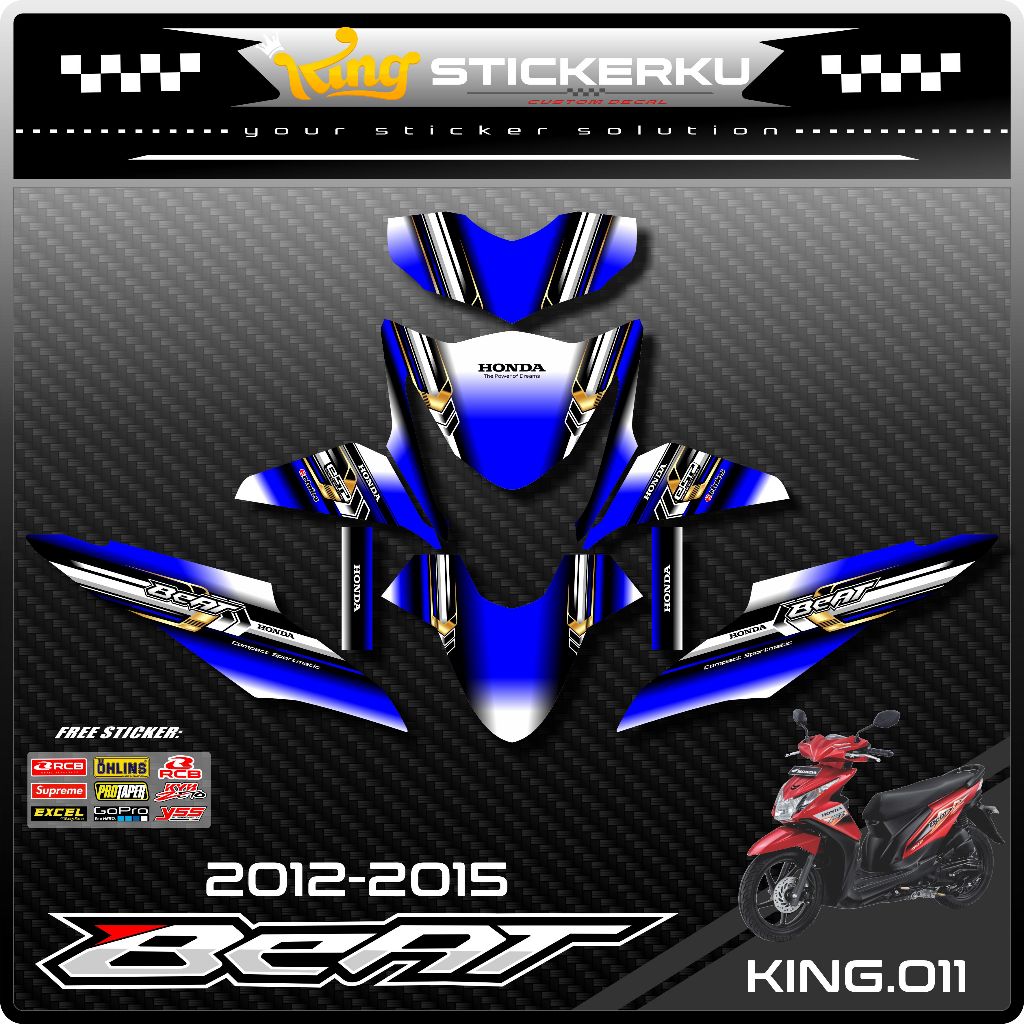 Decal Beat Fi 2013 2014 2015 Full Body Stiker Beat Fi 2013 2014 2015 Full Body Striping Beat Fi Full