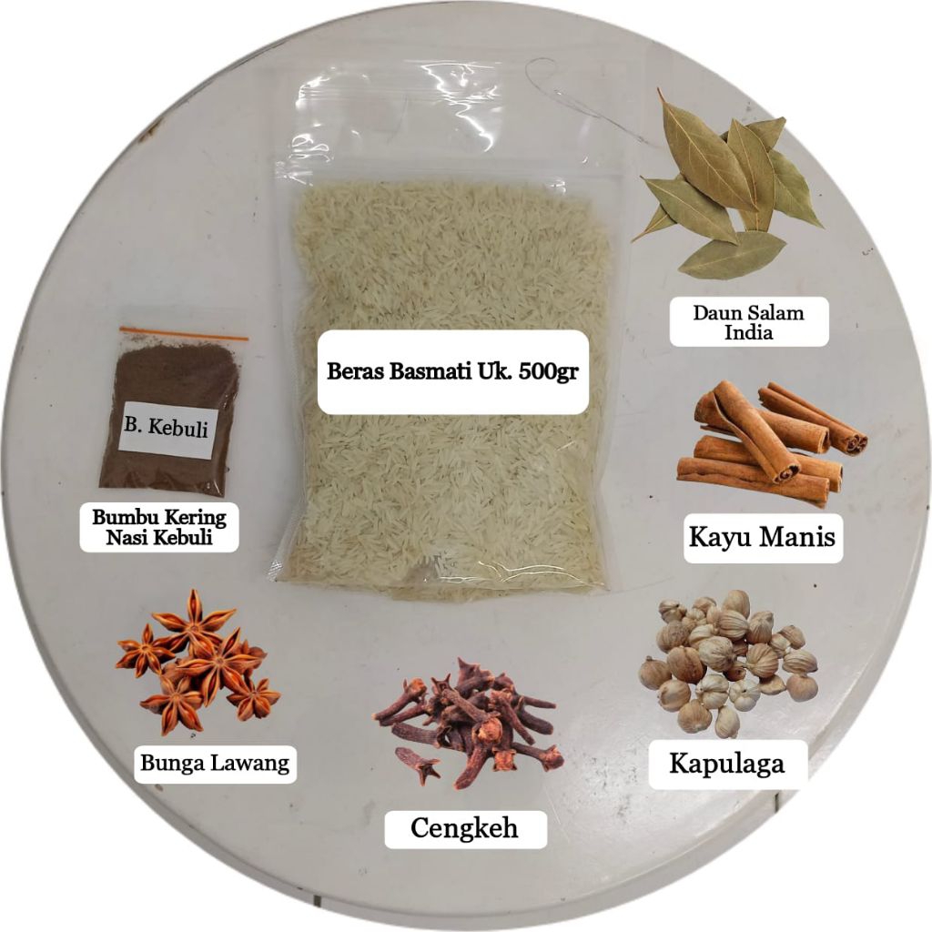 

Beras Basmati 1kg Lengkap dengan Bumbu Rempah Pilihan