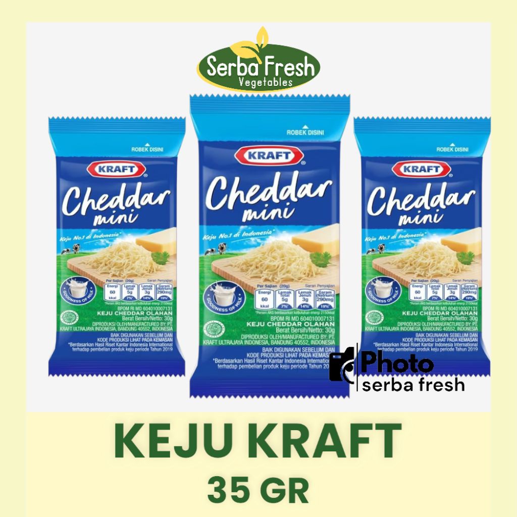 

KRAFT KEJU CHEDDAR | 35GR | SERBA FRESH